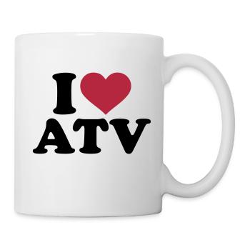 I love ATV - Mug blanc - blanc - Droite