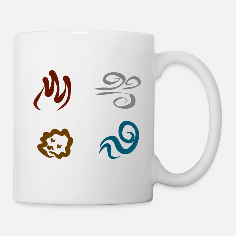Quatre éléments - Mug blanc - blanc