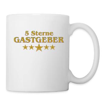 Vom Grafik Designer--- 5 Sterne Gastgeber - Tasse - Weiß - Rechts