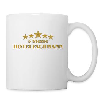 5 Sterne Hotelfachmann - Tasse - Weiß - Rechts