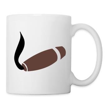 zigarre3 - Tasse - Weiß - Rechts