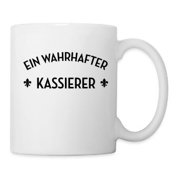Kassierer Kassiererin Handel Verkäufer Kasse - Tasse - Weiß - Rechts