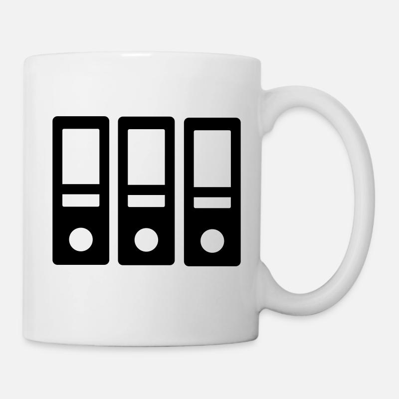 Ordner - Tasse - Weiß