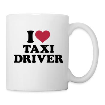 Taxifahrer - Tasse - Weiß - Rechts