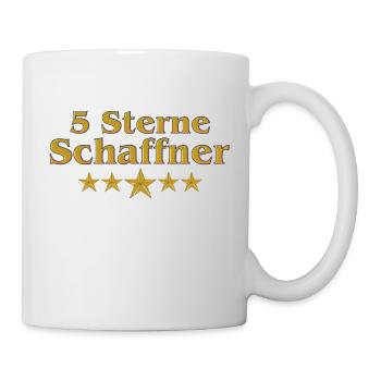 Goldene Serie - 5 Sterne Schaffner - Tasse - Weiß - Rechts