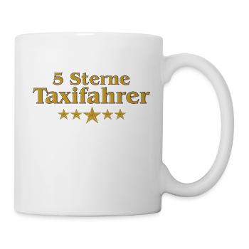 Goldene Serie - 5 Sterne Taxifahrer - Tasse - Weiß - Rechts