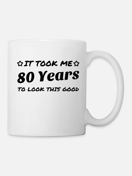 80 / geburtstag / Sport / birthday / achtzig - Kop/krus - hvid
