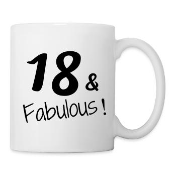 18 / Birthday / Sport / Geburtstag / achtzehn - Tasse - Weiß - Rechts