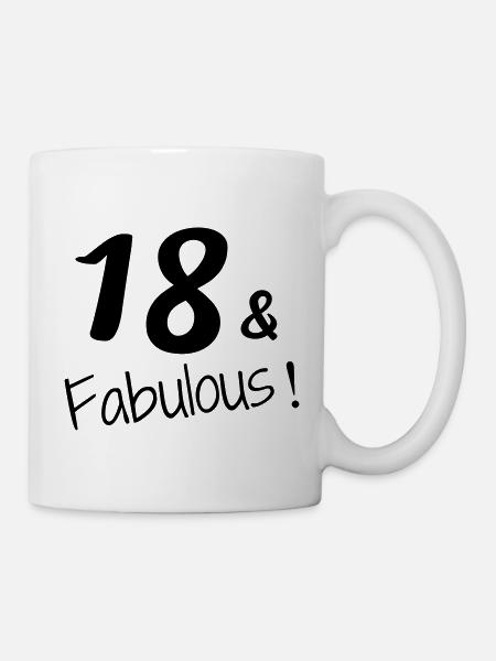 18 / enfant / Sport / anniversaire / dix-huit - Mug blanc - blanc