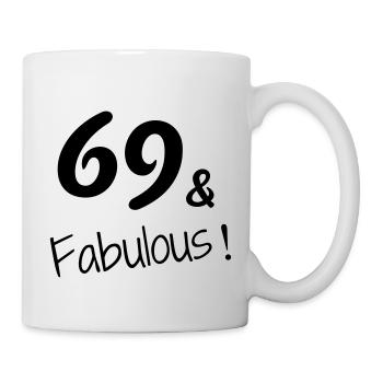 69 - Birthday - Anniversaire - Geburtstag - Humor - Mug - white - Right