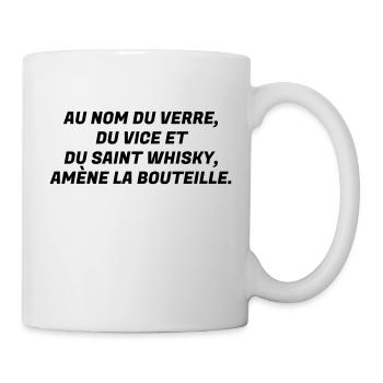 Alcool / Humour / Alcoolo / Alcolo / Apéro / Fête - Mug blanc - blanc - Droite