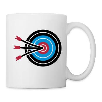 Tir à l'arc - Mug blanc - blanc - Droite