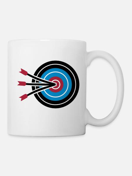 Bogenschießen - Tasse - Weiß