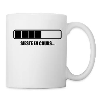Sieste en cours - Humour - Drôle - Blague - Fun - Mug blanc - blanc - Droite