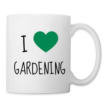 Garden - Gardener - Gardening - Green - Nature - Tasse - Weiß - Rechts