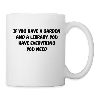 Garden - Gardener - Gardening - Green - Nature - Tasse - Weiß - Rechts