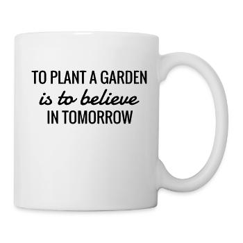Garden - Gardener - Gardening - Green - Nature - Tasse - Weiß - Rechts