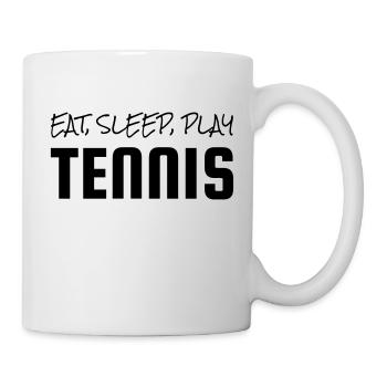 Tennis - Sport - Racket - Tennis Player - Tenis - Mug blanc - blanc - Droite