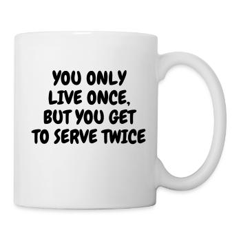 Tennis - Sport - Racket - Tennis Player - Tenis - Mug blanc - blanc - Droite