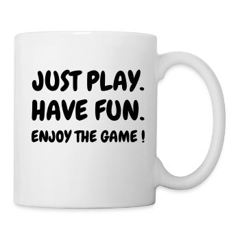 Quote - Sport - Training - Racket - Fun - Play - Mug - white - Right