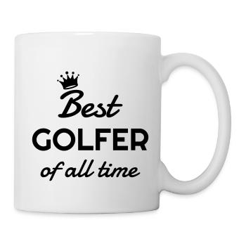 Golf - Sport - Golfer - Club - Green - Game - Play - Mug blanc - blanc - Droite