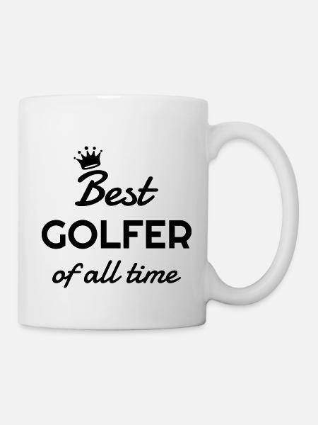 Golf - Sport - Golfer - Club - Green - Game - Play - Tasse - Weiß