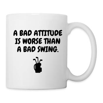 Golf - Sport - Golfer - Club - Green - Game - Play - Mug blanc - blanc - Droite