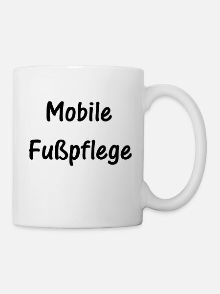 Mobile Fußpflege - Tasse - Weiß