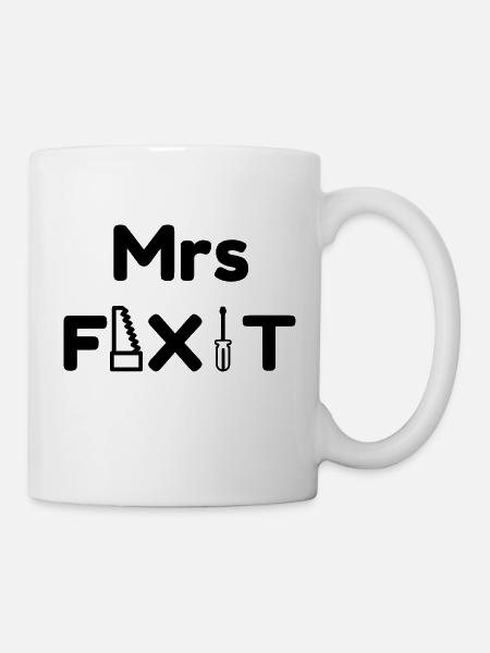 Bricolage / Basteln / Handwerker / DIY - Tasse - Weiß
