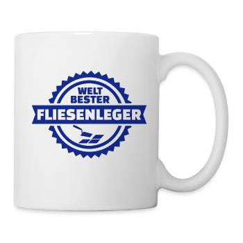 Fliesenleger - Tasse - Weiß - Rechts
