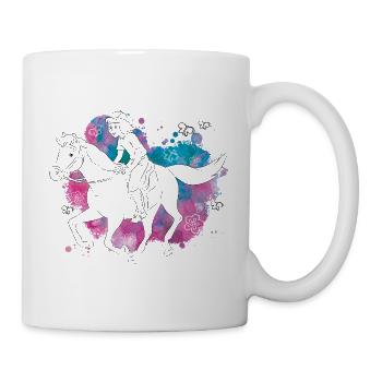 Bibi auf Sabrina Line Art Schmetterlinge - Tasse - Weiß - Rechts