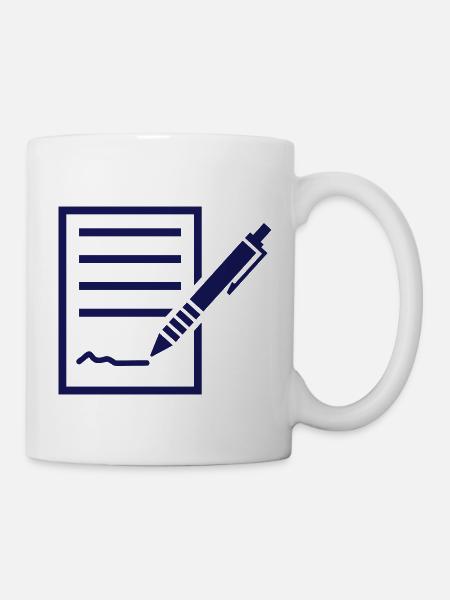 Vertrag - Tasse - Weiß