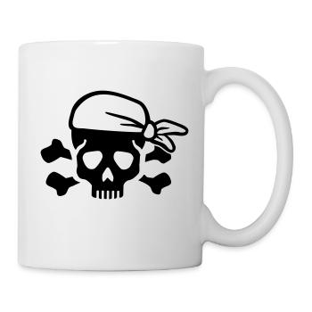 Pirat - Tasse - Weiß - Rechts