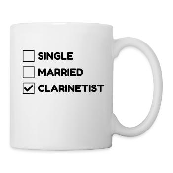 Clarinet Clarinetist Music Clarinette Musique - Mug - white - Right