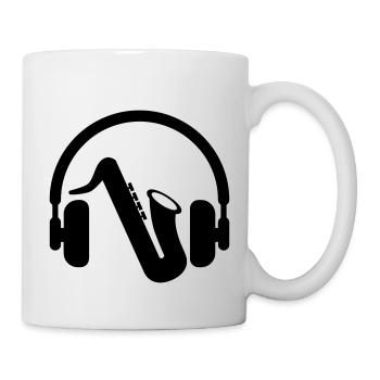 Saxophone Saxophoniste Musique Musicien Concert - Mug blanc - blanc - Droite