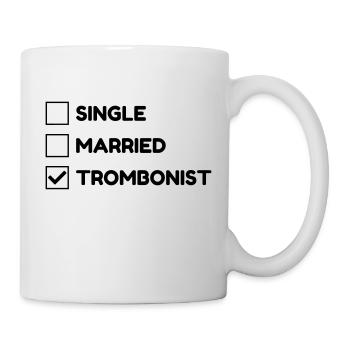 trombone tromboniste Musique Musicien Concert - Mug blanc - blanc - Droite