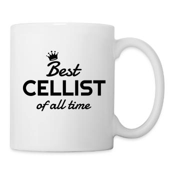 violoncelle violoncelliste Musique Musicien - Mug blanc - blanc - Droite