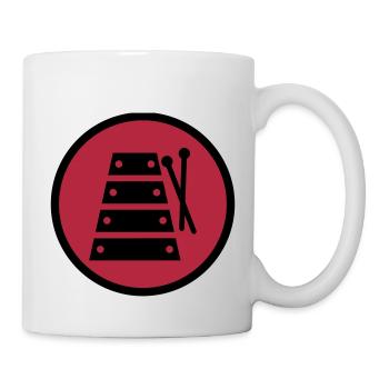 xylophone xylophoniste Musique Musicien Concert - Mug blanc - blanc - Droite