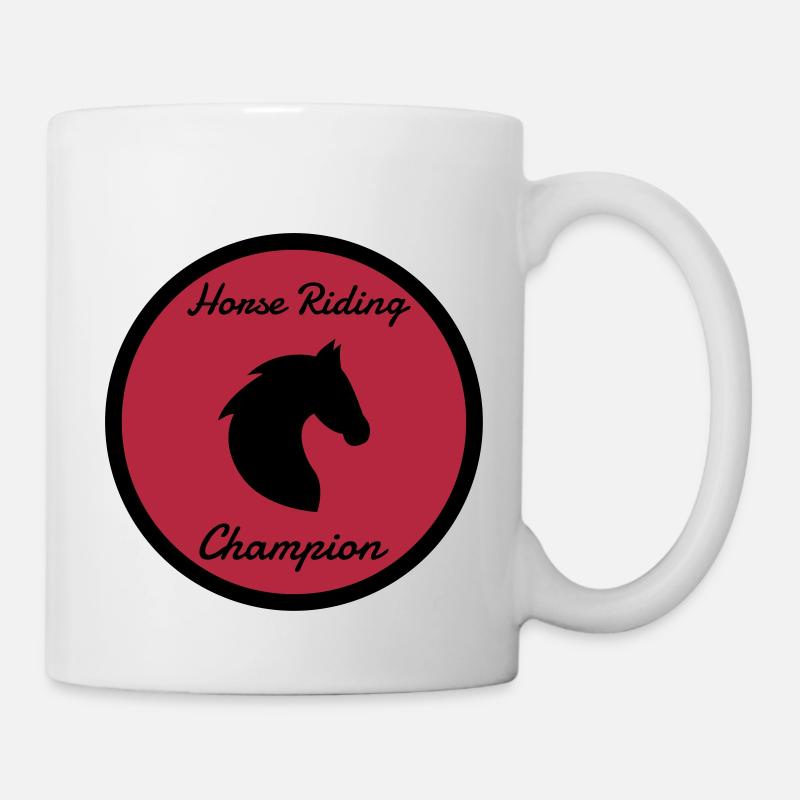Reiten / Pferd / Reiter / Pferdesport - Tasse - Weiß