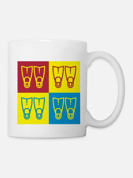 Tauchen / Taucher / Diving / Scuba Diving - Tasse - Weiß