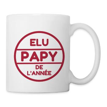 Papy / Grand Père / Bébé / Naissance / Famille - Mug blanc - blanc - Droite