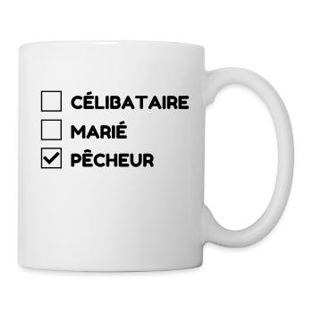 Fischerei Fischer Sport Sportler Spieler - Tasse - Weiß - Rechts
