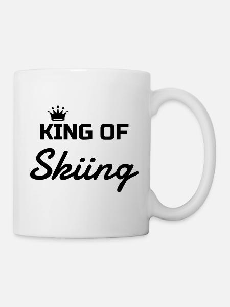 Skifahren Skifahrer Sport Ski Spieler - Tasse - Weiß