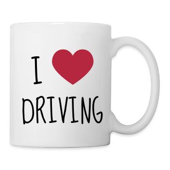 Fahrer Fahren Sport Auto Spieler - Tasse - Weiß - Rechts