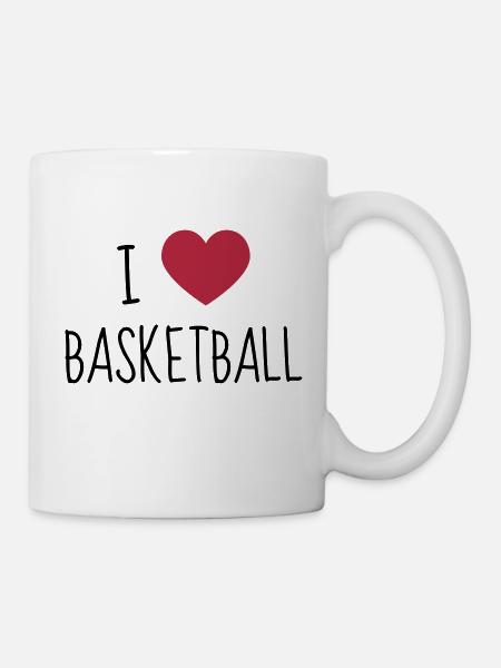 Basketball - Basket ball - Basket-ball - Baskette - Mug blanc - blanc