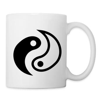 Yin Yang Abstrakt - Mug blanc - blanc - Droite