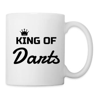 Darts Ziel Sport Sportler Spieler - Tasse - Weiß - Rechts