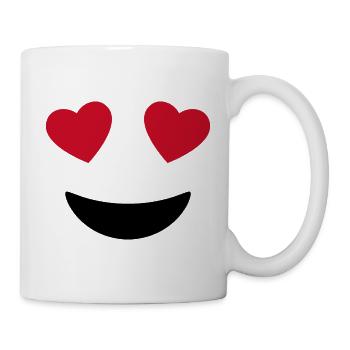 Liebes Augen - Verliebt <3 - Tasse - Weiß - Rechts