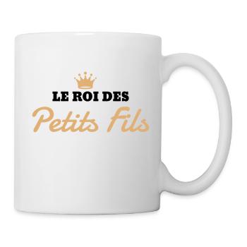 Petit fils / Petite fille / Papy / Mamie / Famille - Mug blanc - blanc - Droite