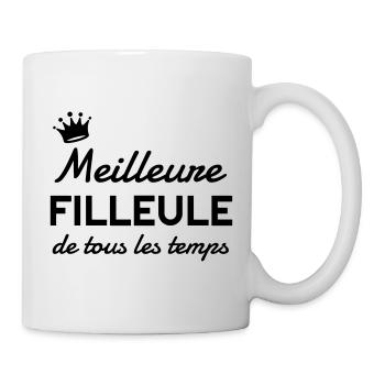 Filleul / Filleule / Parrain / Marraine / Bébé - Mug blanc - blanc - Droite